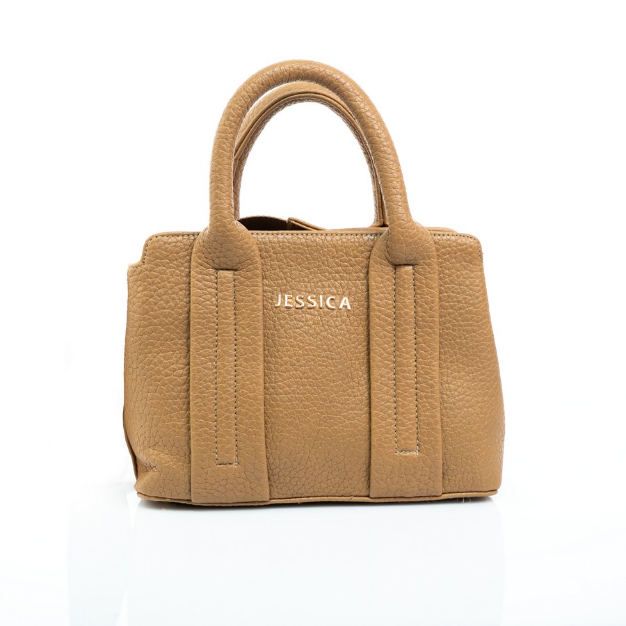  شنطة حريمي جلد إيطالي مستورد كافيه بتتشال هاند ومعاها دراع كروس ستان مقاس 18×25